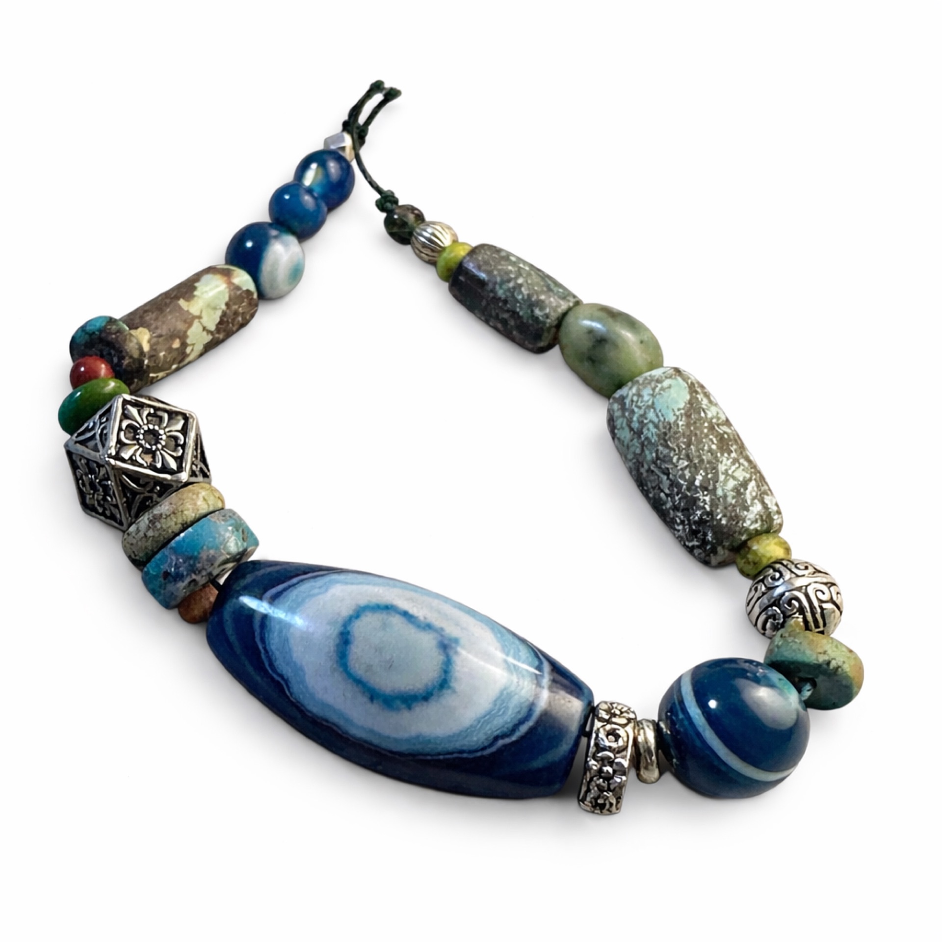 Agate and Turquoise Necklace